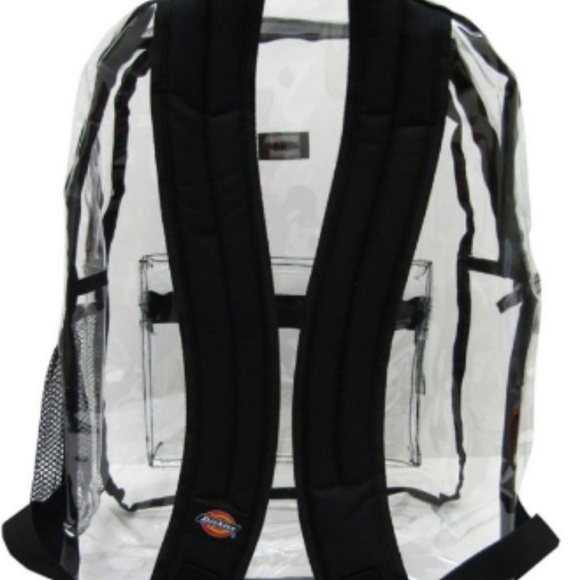 Dickies Clear PVC Laptop Backpack, Black - Picture 2 of 4